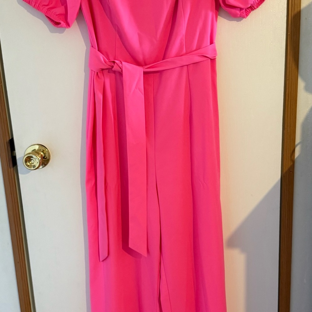Lilly Pulitzer Hot Pink Off-Shoulder Dress